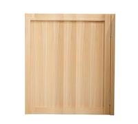 Swinging Cafe Door, Solid Wood Saloon Doors, Swing Half-Door, Dual/Single Doors for Shop Entrance Restaurants Hallway Home, with Hinges Auto Close, Easy to Install(Natural,1Door W45xH80cm)