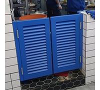 Swinging Cafe Doors for Restaurants and Bars, Louvered Style Half Waist Entrance Gates