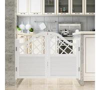 Swinging Cafe Doors Louvered Interior Door - Stylish Western Design for Hallway, Kitchen, Shop, Bar, Pet Gate, Auto Close Feature