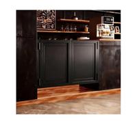 Swinging Cafe Doors, Solid Wood Pendulum Door, Automatic, Partition Door, Double Door, Half-Height Fence Gate,for Counter partitions, patios, Garden entrances(B,W100xH100cm(39.37x39.37in))