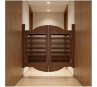 Swinging Cafe Doors with Metal Hinges for 180° Two-Way Opening, Ideal for Western-Style Entrances and Stairs