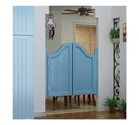 Swinging Cafe Doors Wooden Salon Doors for Home Decor Hallway & Kitchen Entryway Hinges Included Auto Close Elegant Design Size W100xH100cm Easy Installation