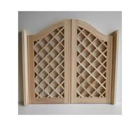 Swinging Cafe Doors, Wooden Swinging Cafe Door Double Panel with Auto Close Hinges Natural Multiple Sizes(W70xH90cm(27 1/2" x35 3/8"))