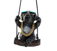 Swinging Dog Car Ornaments - Portable Vehicle Puppy Pendants | Decorative Interior Decoration | Cute Car Pendant Interior | Adorable Bulldog Car Mirror | Hanging Accessories For RV Truck Van Sedan