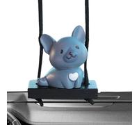 Swinging Dog | Resin Truck Swinging Animal Ornament | Stable Swing Rope Cute Auto Rearview Animal Pendant For Truck