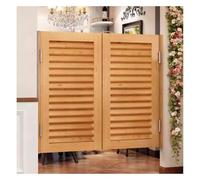Swinging Door，Double Saloon Doors Half Swinging Cafe Doors，Solid Wood Entrance Partition with Hinges Hardware，for House Kitchen Entrances Door Ways Cafes Kitchen.(B,W85xH80cm(33.46x31.49in))