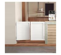 Swinging Door, Indoor Solid Wood Saloon Door，Retro Cafe Solid Wood Swing Door Hard and Sturdy Dutch Door with Hinges for Fence, Partition, Bar,Porch, Doorways(A,W95xH120cm(37.40x47.24in))