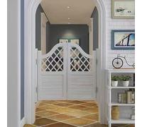 Swinging Doors Cafe Doors, Interior Solid Wood Swing Door, Saloon Cafe Doors, with Hinges & Hardware Kit, Easy to Install, for Stairs Bathroom Bedroom Balcony