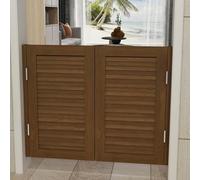 Swinging Doors Cafe Doors, Modern Style Swing Door with Hinges, Elegant Entrance Gate Decoration, Swinging Bar Door for Pantry Store Restroom