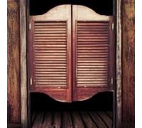 Swinging Doors Cafe Doors,Retro Solid Wood Two-Way Open Louver Half Waist Door , Auto Close Partition Door with Hinges,Pine,Custom(95x90cm)