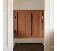 Swinging Doors, Cafe Wooden Half Solid Wood Swing Door with Metal Hinges, Two-Way Open Auto Close Saloon Bar for Kitchen Stairs Bedroom Entrance Partition(B,56x35.4 in (W xH))