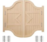 Swinging Doors, Cafe Wooden Half Solid Wood Swing Door with Metal Hinges, Two-Way Open Auto Close Saloon Bar for Kitchen Stairs Bedroom Entrance Partition(I,40x35.4 in (W xH))