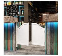 Swinging Doors Retro Cafe Doors Handmade Double Swinging Door, Custom Saloon Bar Swing Half Door Two-Way Open for Hallway Counter