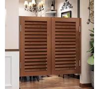 Swinging Doors, Solid Wood Cafe Saloon Door with Automatic Closure for Indoor or Outdoor Use, Perfect for Bar, Porch Entrance, Kitchen, or Bath