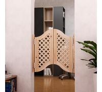 Swinging Doors, Solid Wood Interior, Rustic Double Half Kitchen Cafe Bar Entrance Partition, Auto Close with Hinges