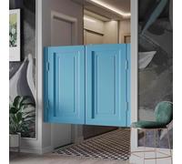 Swinging Doors with Hinges, Two-Way Half Swing Design for Doorways, Kitchen, Bar, Porch, Stairs, Partition, 1110x900mm