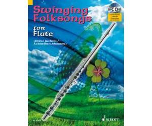 Swinging Folksongs for Flute flute (easy - intermediate) with CD plus CD: Full p