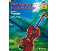 Swinging Folksongs for Violin Tune book violin (easy - intermediate) with CD plu