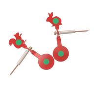 Swinging Gun Targets Set, Colored Steel Animal Practice Targets | Replaceable Plates, Modular Pole and Base, Weather Resistant Use, Hit Feedback for Backyard Shooters