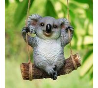 Swinging Koala Garden Ornament Rope Climbing Bear Outdoor Decor Novelty Large