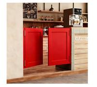 Swinging Louvered Cafe Doors,Solid Wood, Room Divider, Home, Kitchen, Bar，Automatic Closing，with Hinges,180° Opening，for Bathroom Saloon ，Easy to Install(C,W80xH120cm(31.49x47.24in))