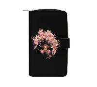 Swinging Monkey Cute Wallet PU Leather Purse Card Holder Long Coin Clutch Suitable for Men Women