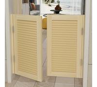 Swinging Saloon Doors, Auto Close Cafe Doors, Two Way Open Solid Wood Swing Half Door for Hallway Kitchen Bar Entrance
