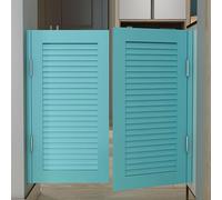 Swinging Saloon Doors, Auto Close Cafe Swinging Doors, Two Way Open Saloon Doors, Solid Wood Wood Swing Half Door, for Hallway Kitchen Doorway Bar(Blue 2,70 * 100cm/27.5 * 39.3in)