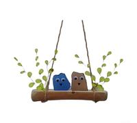 Swinging Sea Glass Bird Ornament Retro Coastal Decor(Style A)