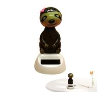 Swinging Sun Sloth - Solar Bubble Toy, Animated Hand Puppet | Dashboard Animal Dancing Figure, Solar Motion Sloth Ornament for Table Car Home Kids Playroom Decoration Fun