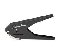 Swingline 1 Hole Punch, 20 Sheet Capacity Hole Puncher, Low Force Plier Paper Punch, Black & Silver (74017)