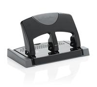 Swingline 3 Hole Punch, 45 Sheet Capacity Three Hole Puncher 3 Ring, Paper Punch, SmartTouch Low Effort, Black & Silver (74136)