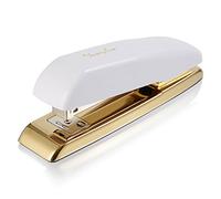 Swingline Stapler, Desktop Stapler, 20 Sheet Capacity, White/Gold (64701)