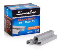 Swingline Staples, Heavy Duty, 3/8" Length, 60 Sheet Capacity, 100/Strip, 5000/Box, 1 Pack (79398)