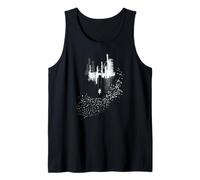 Swings Sky Illusion Girl Flying Dream Romantic Tank Top