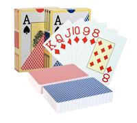 SWINILAYA 2 Decks Plastic Playing Cards, Waterproof Poker Size Standard Index, for Blackjack, Euchre, Canasta Card Game, Casino Grade with Gift Box