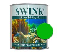 Swink Eco-Friendly Screen Printing Ink - Sustainable, Organic, Plant-Based Ink Solution, Made from Seaweed and Wool for Vibrant, Eco Friendly Artist Printing (250ml) (Dark Green)