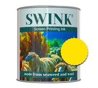 Swink Eco-Friendly Screen Printing Ink - Sustainable, Organic, Plant-Based Ink Solution, Made from Seaweed and Wool for Vibrant, Eco Friendly Artist Printing (250ml) (Yellow)