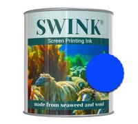 Swink Eco-Friendly Screen Printing Ink - Sustainable, Organic, Plant-Based Ink Solution, Made from Seaweed and Wool for Vibrant, Eco Friendly Artist Printing (250ml) (Blue)