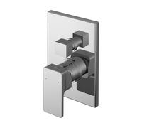 Empire Square Concealed Manual Shower Valve with Diverter (2 Outlets) - Chrome - Balterley
