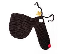 SWINTENG Funny Gags G-String Underpants for Men Hand-Knit Warmer Pouch Underwear Naughty Christmas Gag Gift and White Elephant (Brown)