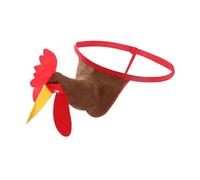 SWINTENG Men's Funny T-Back Mankini Thong Novelty Rooster G-String Exotic Underwear Christmas Gag Prank Gift for Men Multicolour One Size