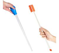Swirge 2PCS Fish Tank Cleaning and Feeder Kit, Fish Tank Cleaner Brush and Coral Feeder Set, Turkey Baster for Aquarium, Algae Scraper, Long Pipette for Aquarium Feeding Waste Remover
