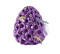 Swirge Shrimp Dome Hide, Shrimp Hides for Aquarium, Betta Fish Hideout with Suction Cup, Betta Habitat Tank Ornament Accessories, Aquarium Decor for Small Fish Guppy Hiding Resting (Purple)
