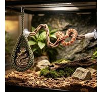 Swirge Snake Enrichment Toys, Hanging Nylon Hammock, Corn Snakes Climbing Vine with Suction Cup, Snake Climbing Accessories