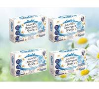 80 Dissolvable Laundry Detergent Sheets Non Bio Fresh Clean Scent