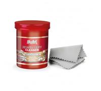 Swirl All-in-One Jewellery Cleaner Kit for Gold, Silver, Platinum & Diamonds - 145ml Dip Solution with 3 Polishing Cloths to Safely Restore Shine