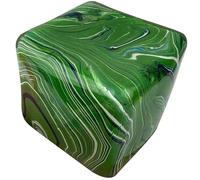 Swirl Cube Stress Relief Ball Novelty Squeeze Sensory Fidget Toy for Anxiety Physio Therapy ADHD Gift for Kids Boy Girl Birthday Present for Adults Men Women Christmas Stocking Filler (Dark Green)