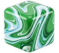 Swirl Cube Stress Relief Ball Novelty Squeeze Sensory Fidget Toy for Anxiety Physio Therapy ADHD Gift for Kids Boy Girl Birthday Present for Adults Men Women Christmas Stocking Filler (Green)