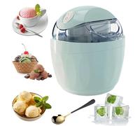 Swirl Cup Ice Cream Maker, 15-Min Quick Electric Personal Machine,Small Home Mini Swirly Cup Ice Cream Maker, One-Touch Diy, for Homemade Frozen Yogurt, Sorbet and Gelato (Blue-A)